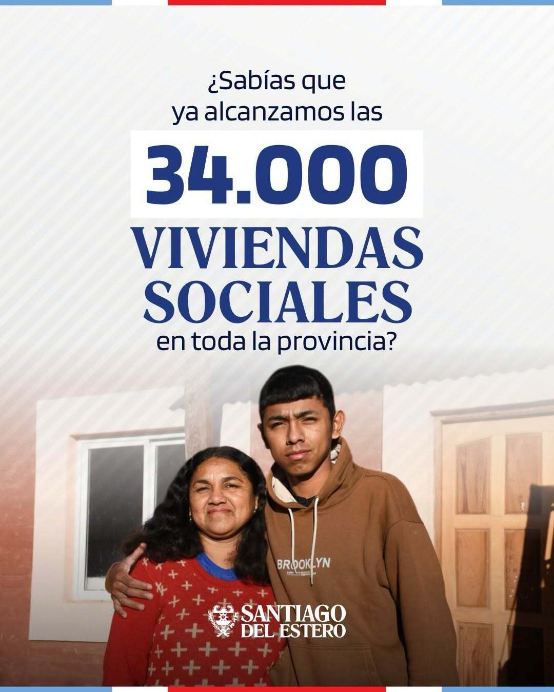 La provincia alcanzó las 34.000 viviendas sociales construidas y entregadas en todo el territorio santiagueño